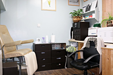 Chiropody treatment room at The Maltings Clinic